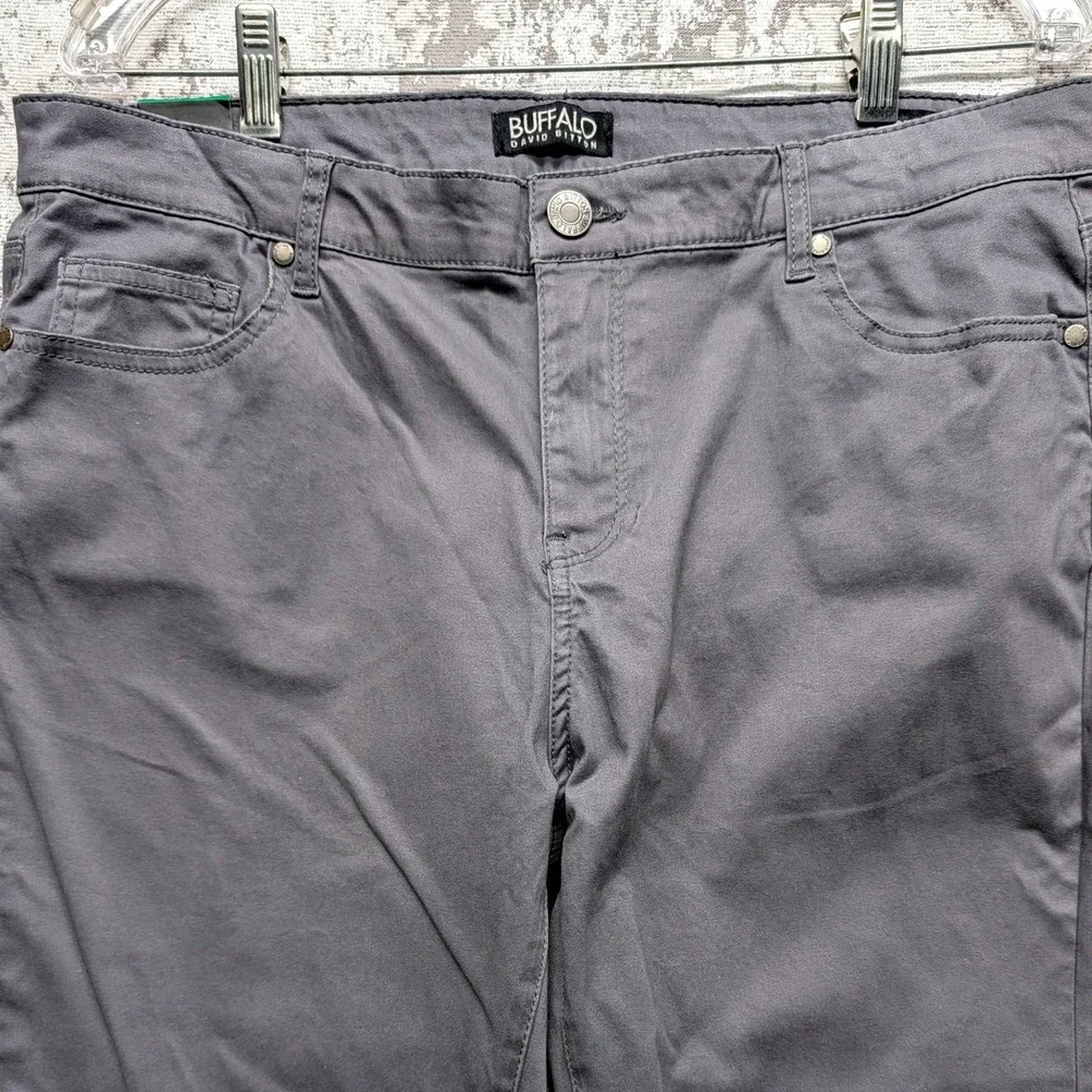 Buffalo David Bitton Women Gray Daily Mid-Rise Stretch Skinny Ankle Grazer 12/32